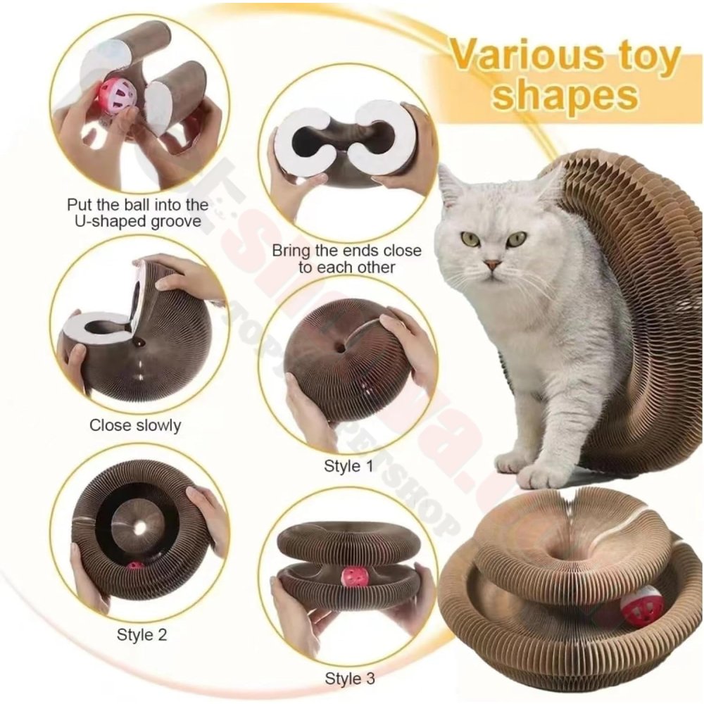 KATLANIR AKORDEON KEDİ OYUNCAĞI