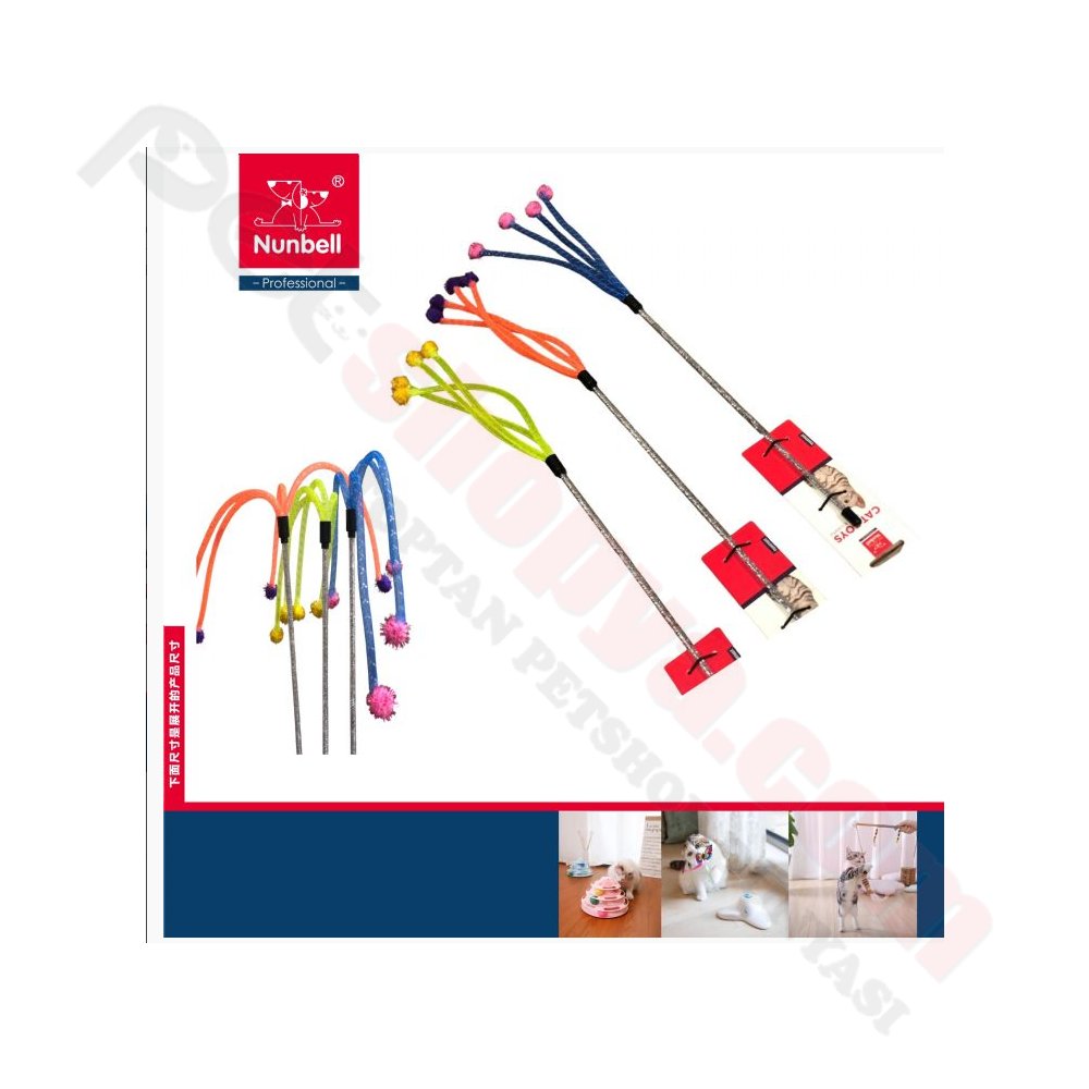 NUNBELL KEDİ OLTASI PÜSKÜLLÜ TOPLAR