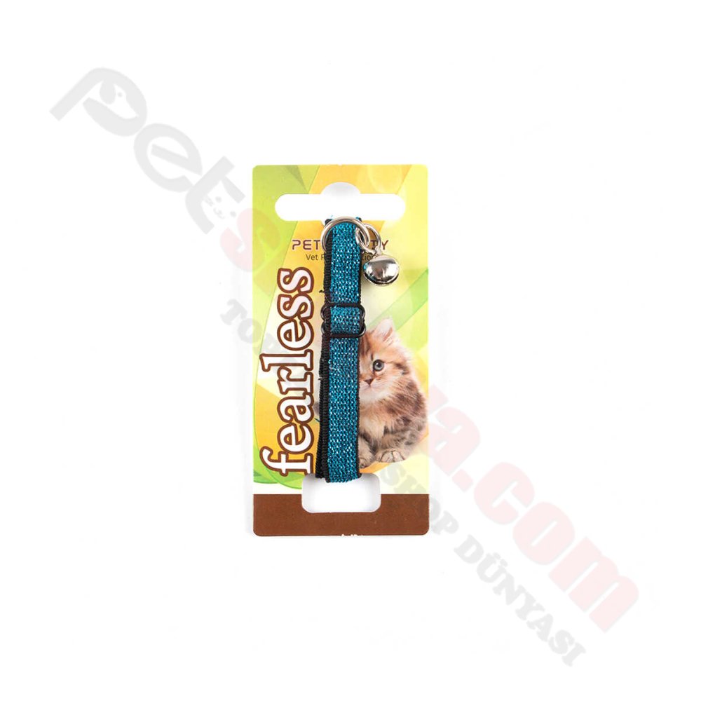 FEARLESS SİMLİ ELASTİK KEDİ TASMASI 20Lİ PAKET