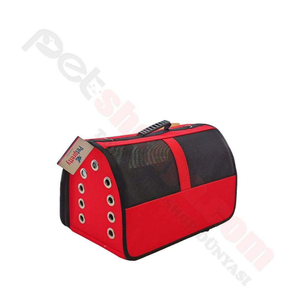 BÜYÜK BOY FİLELİ ÇANTA KIRMIZI 30*30*49 CM