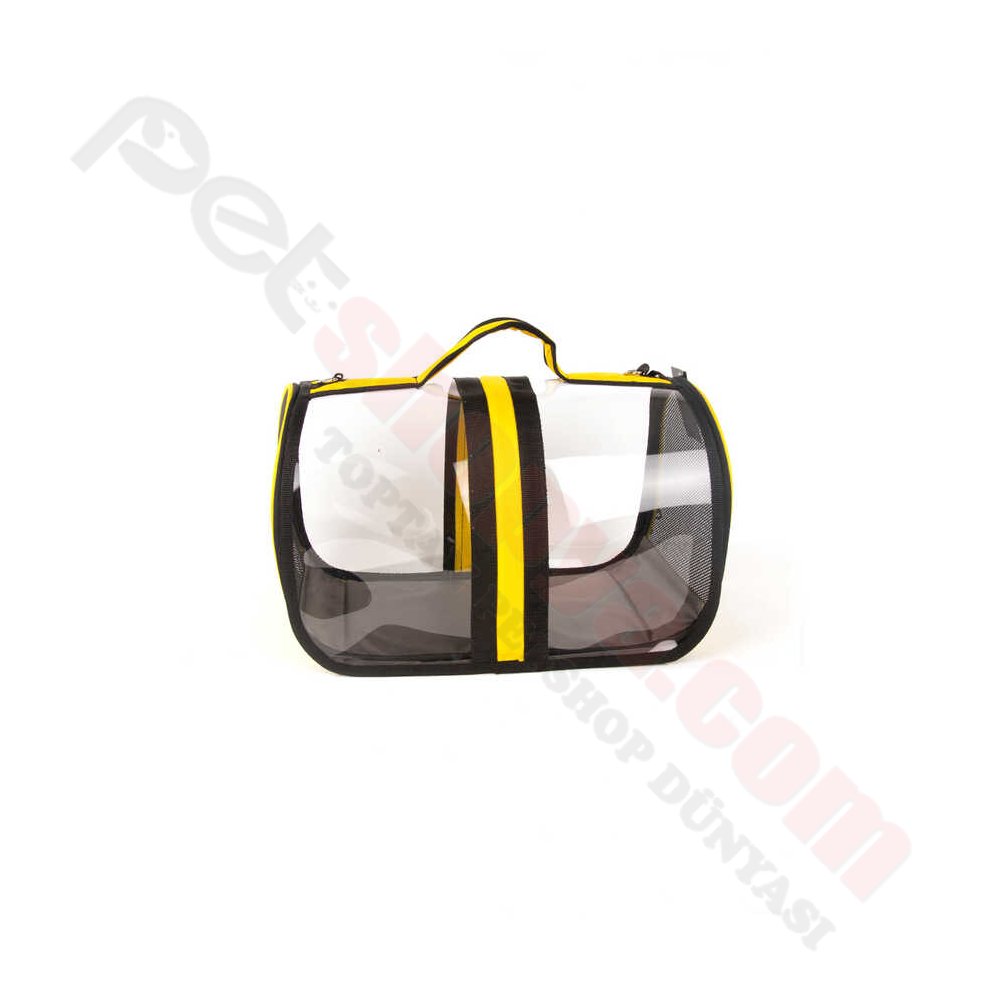 BACCO MİLANO ŞEFFAF ÇANTA SARI 44x28x28 cm
